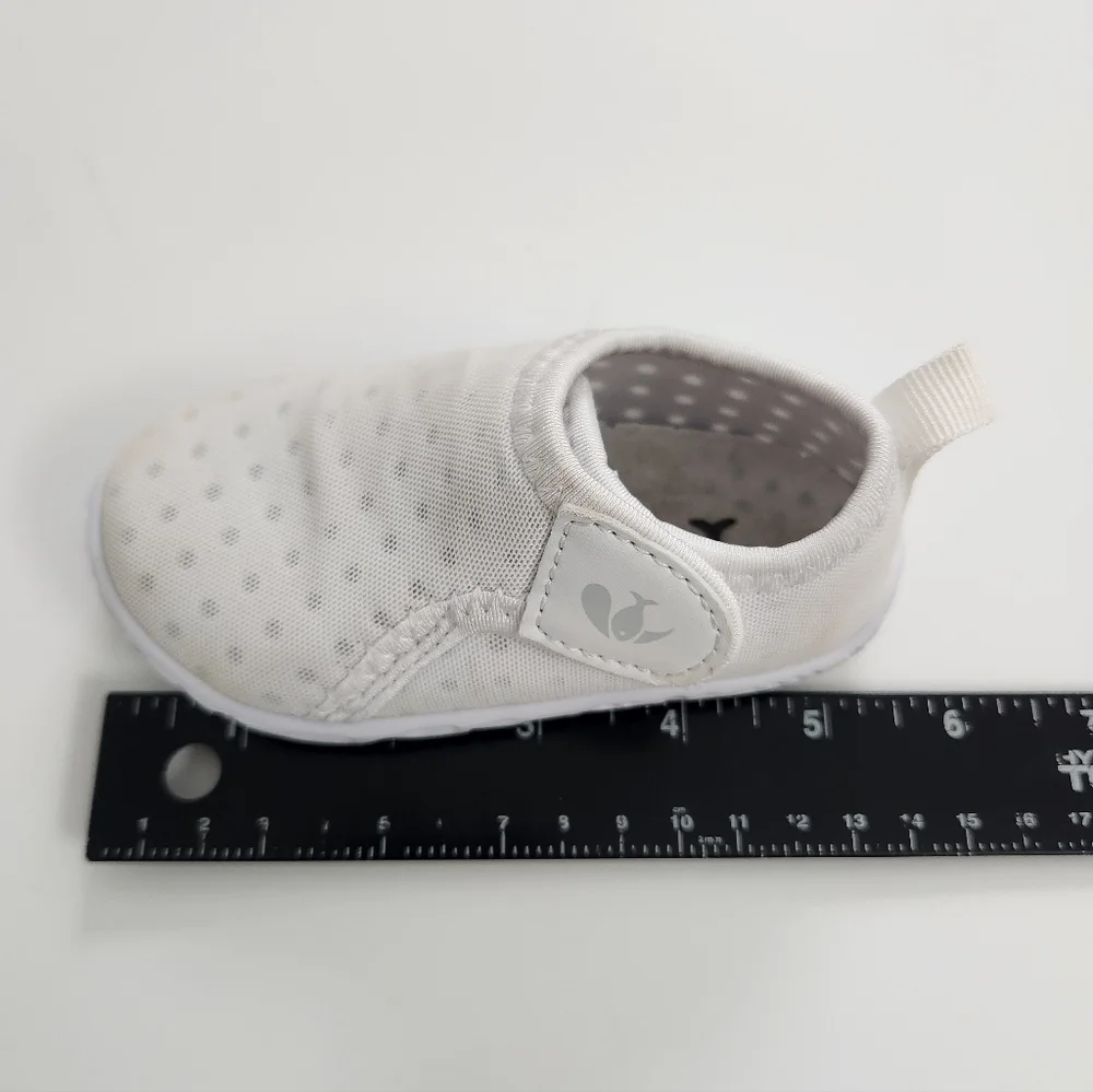Infant Baby Girl Size 2 Shoe‎ Bundle Lot - 3 Pairs Pink, Blue, and White
